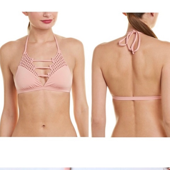 Frankie’s Bikinis SIENNA Halter Crochet top (M) - Picture 3 of 5